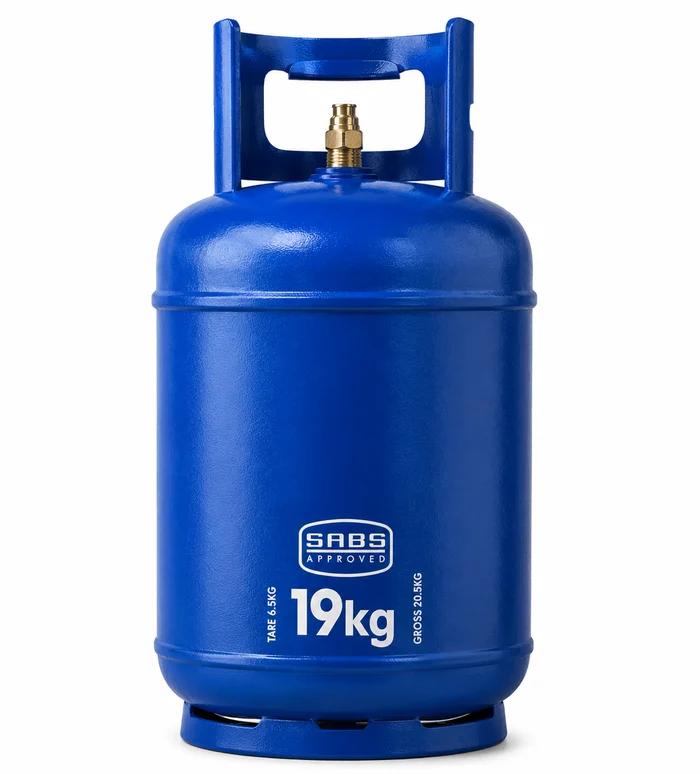 19 kg LPG gas cylinder refill for a geyser or restaurant, from Diva Gas Supplies in Towerby, Johannesburg